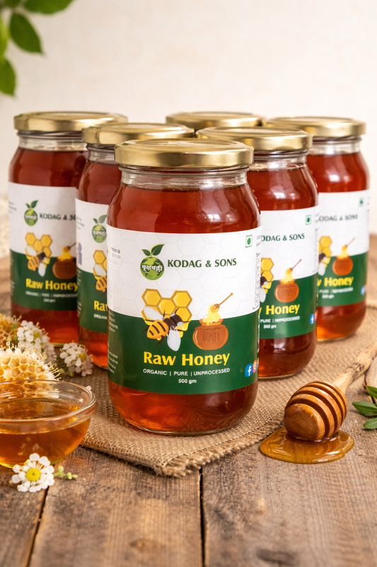 VRUKSHAVALLI ORGANIC RAW HONEY – 500 g