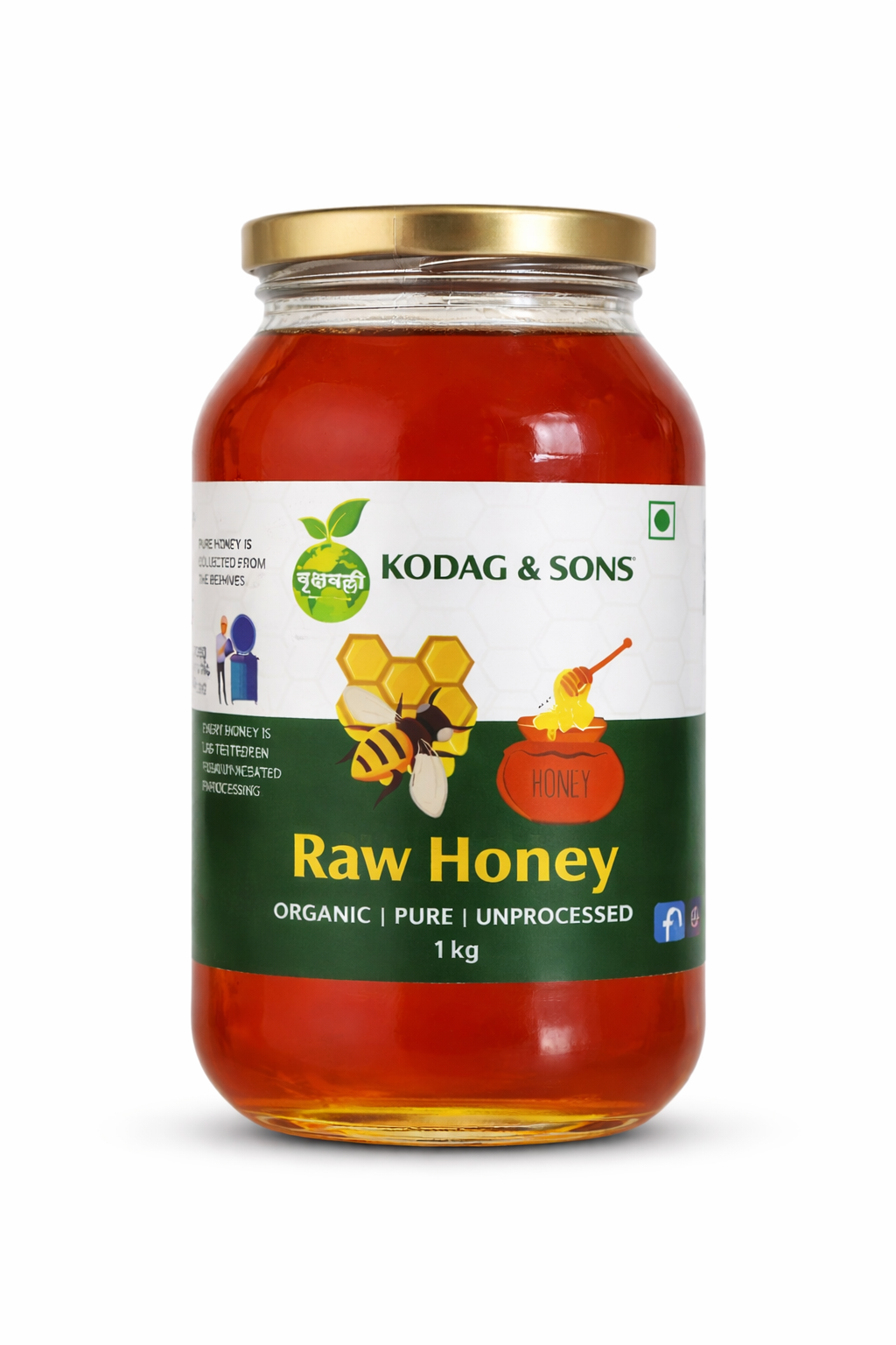 VRUKSHAVALLI RAW HONEY-1KG